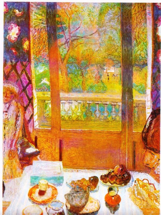 the bonnard painting dining room with window etc